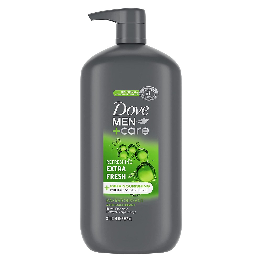 Dove Men+Care Men + Care Micromoisture Refreshing Extra Fresh Body + Face Wash 30 Oz
