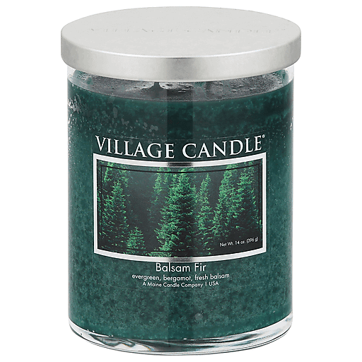 Village Candle Balsam Fir, Glass Cylinder