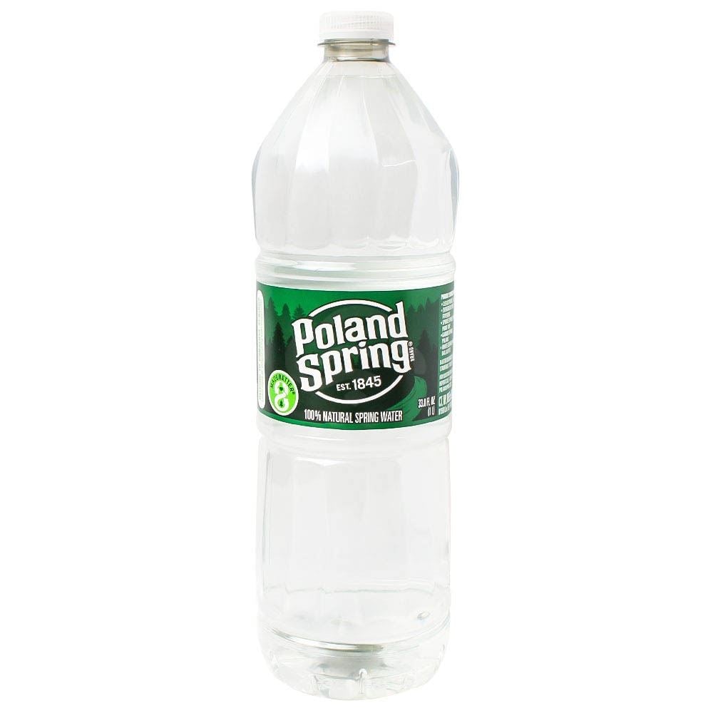 Poland Spring Brand 100% Natural Water - 33.8 Fl Oz Bottle