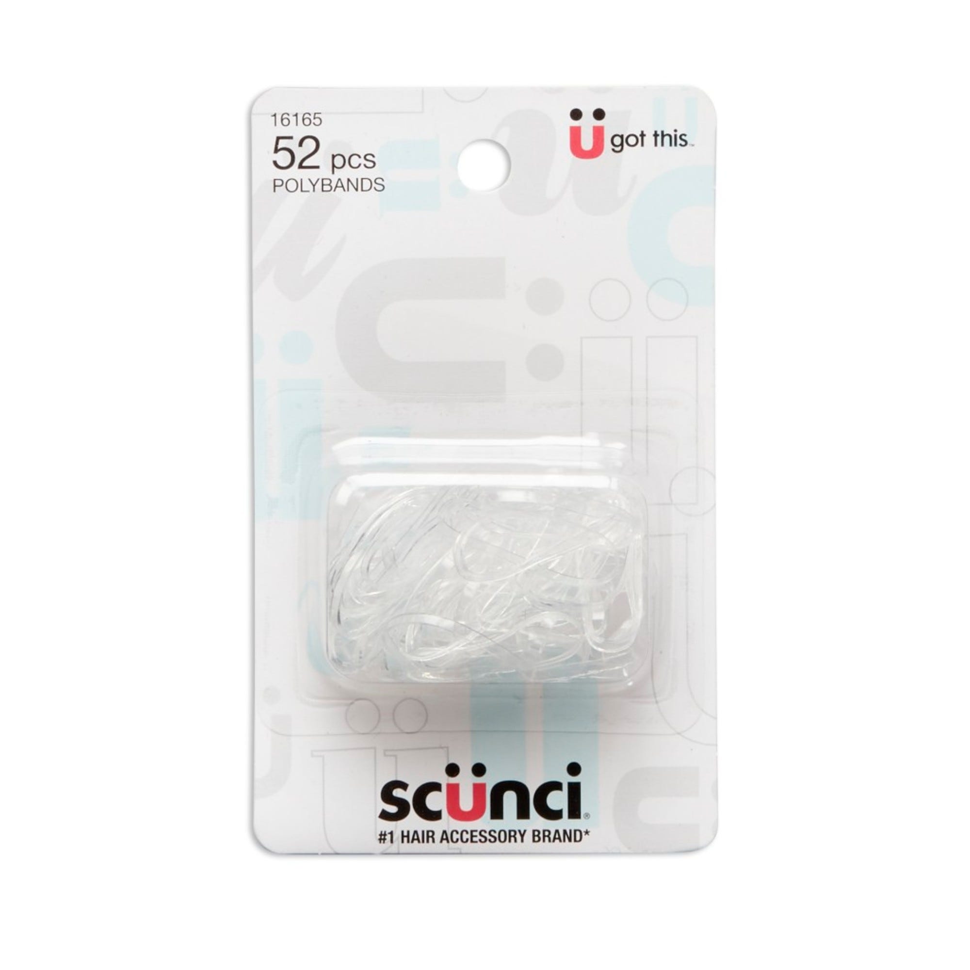 Scunci No Damage Poly Bands, Clear