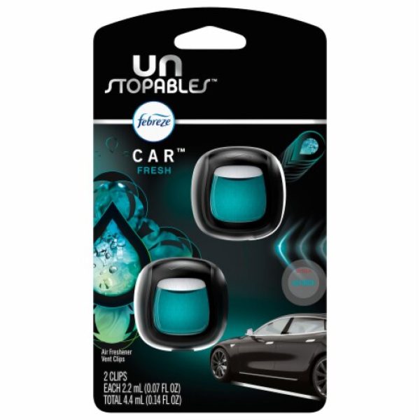 Febreze Unstopables Fresh Scent Car Air Freshener Vent Clips