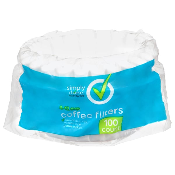 Simply Done 8–12 Cup Coffee Filters 100 ct