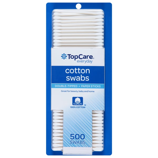 TopCare Double‑Tipped Cotton Swabs, 500 ct