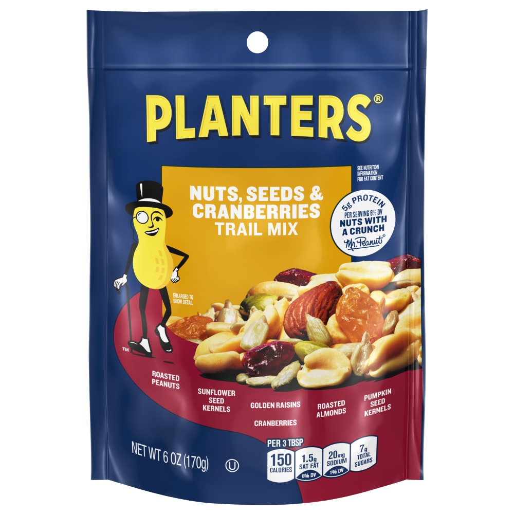Planter's Trail Mix Nuts Seeds & Cranberries Raisins