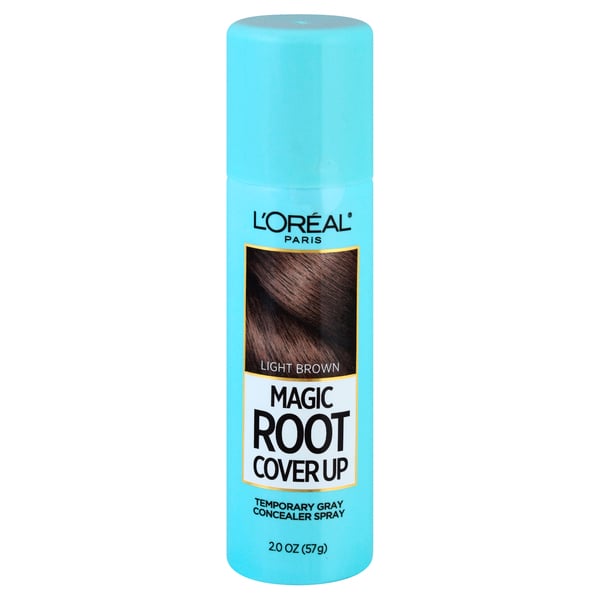 L'oreal Paris Magic Root Cover Up Gray Concealer Spray, Light Brown