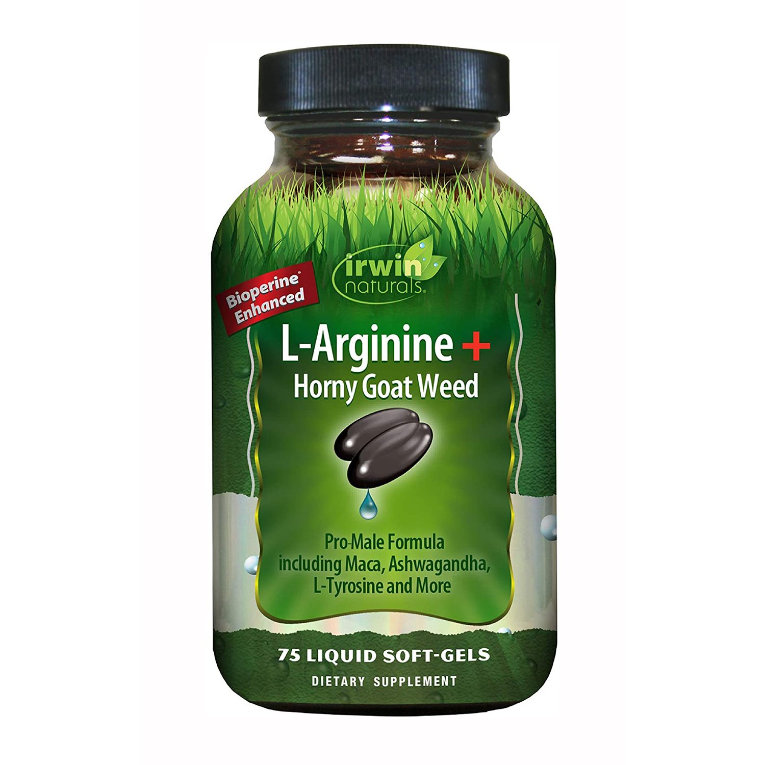 Irwin Naturals L'Arginine + Horny Goat Weed Softgels - 75ct