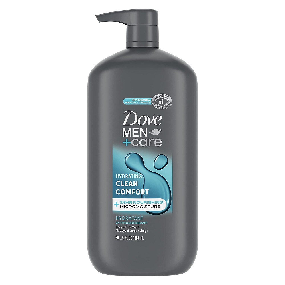 Dove Men+Care Men + Care Clean Comfort Hydrating Body + Face Wash 30 Fl Oz
