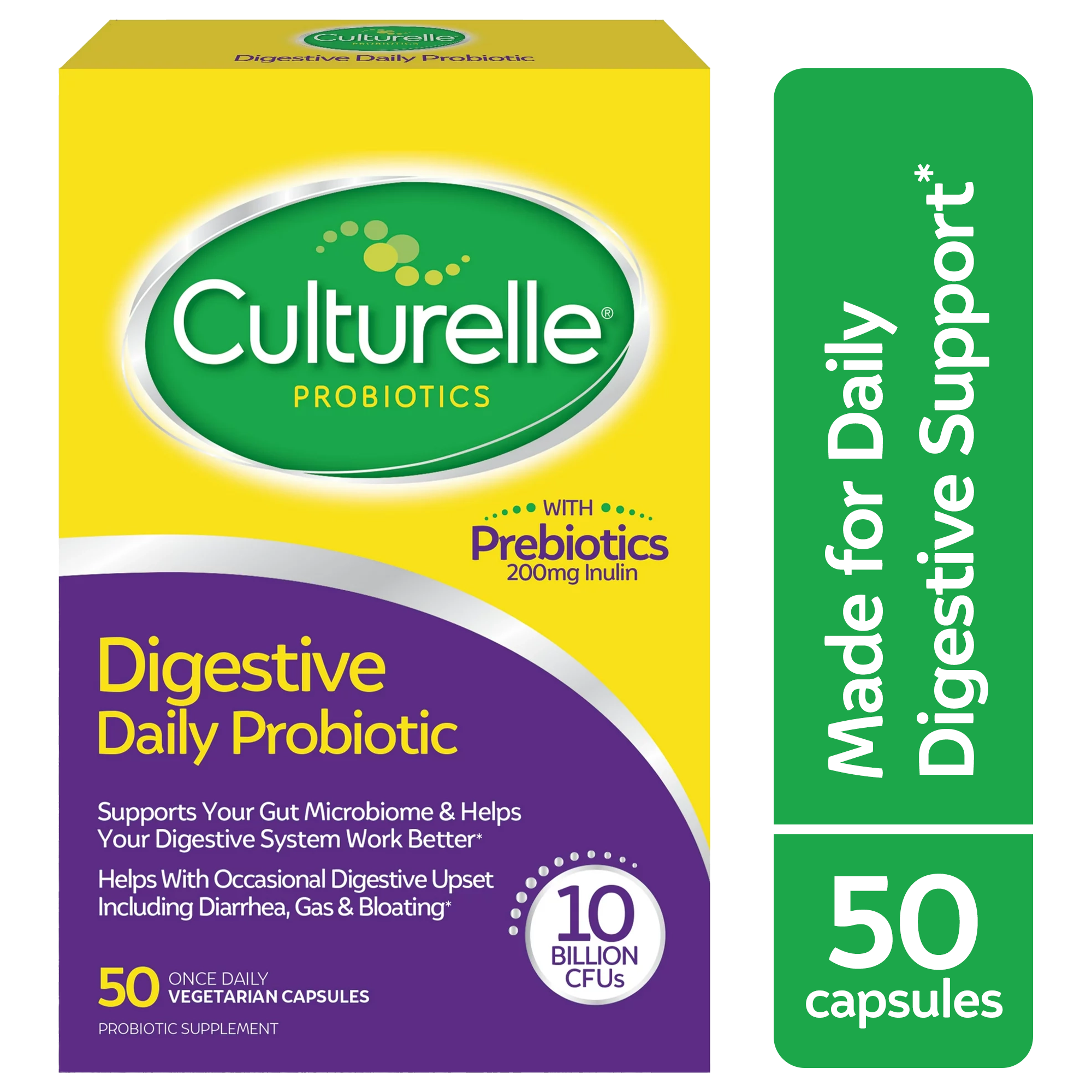 Culturelle Daily Probiotic, Digestive Health, Vegetarian Capsules