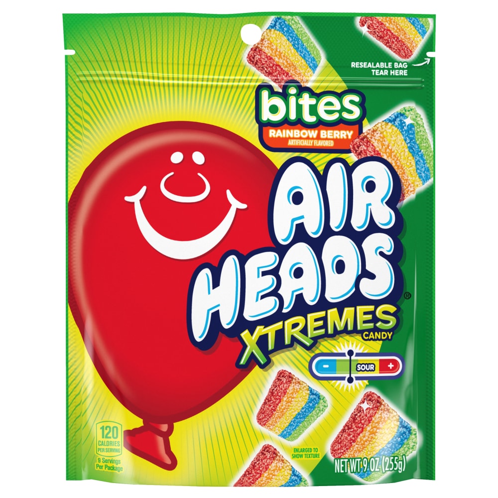 AirHeads Xtreme Rainbow Berry Bites Candy - 9oz