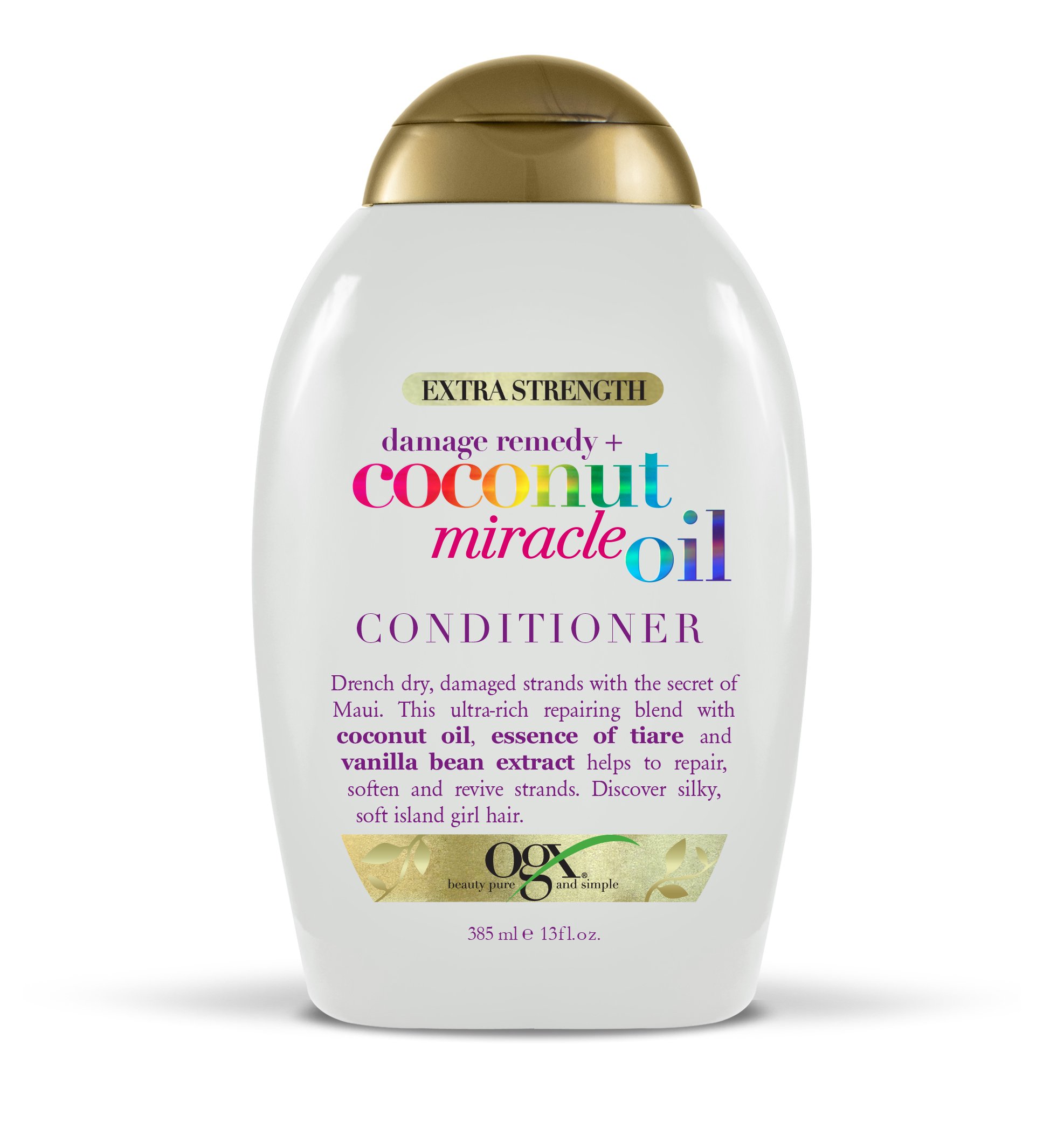 OGX Extra Strength Damage Remedy + Coconut Miracle Oil Conditioner 13 Fl Oz