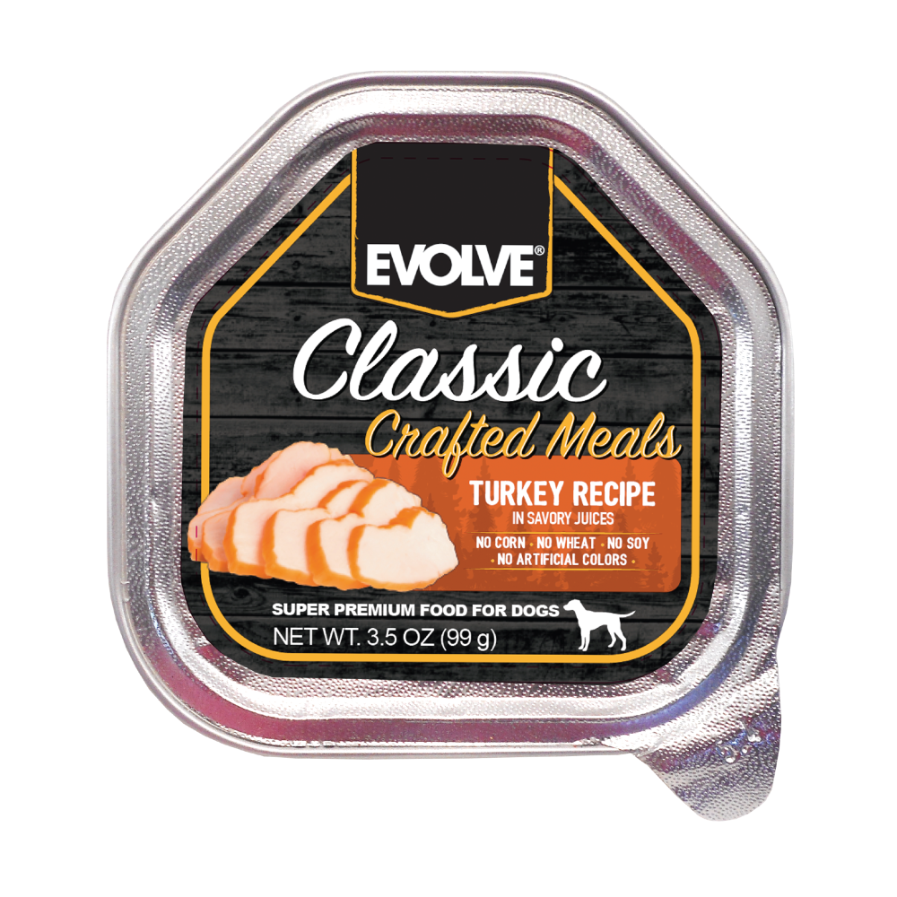 Evolve Classic Turkey Recipe In Savory Juices Crafted Meals 3.5 Oz