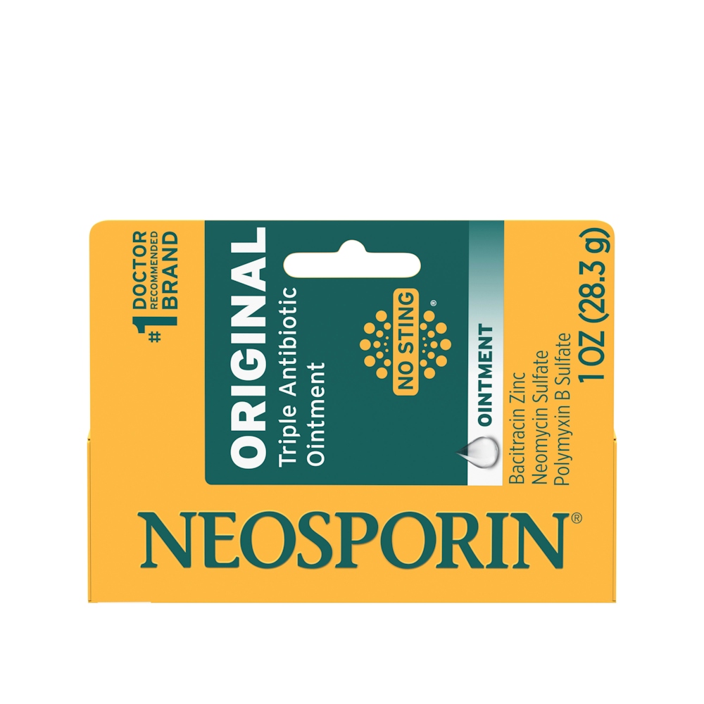Neosporin Ointment, Triple Antibiotic, Original, No Sting 1 Oz