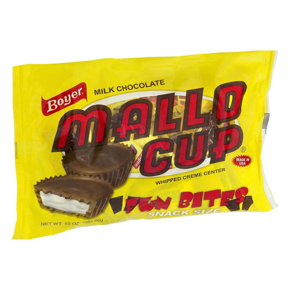 Boyer Mallo Cup, Milk Chocolate, Fun Bites, Snack Size 10 Oz
