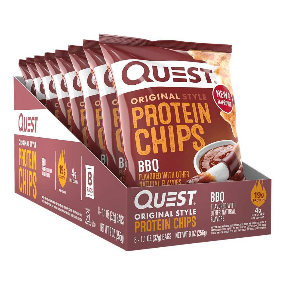 Quest Protein Chips BBQ Original Style 8-1.1 Oz. Bags