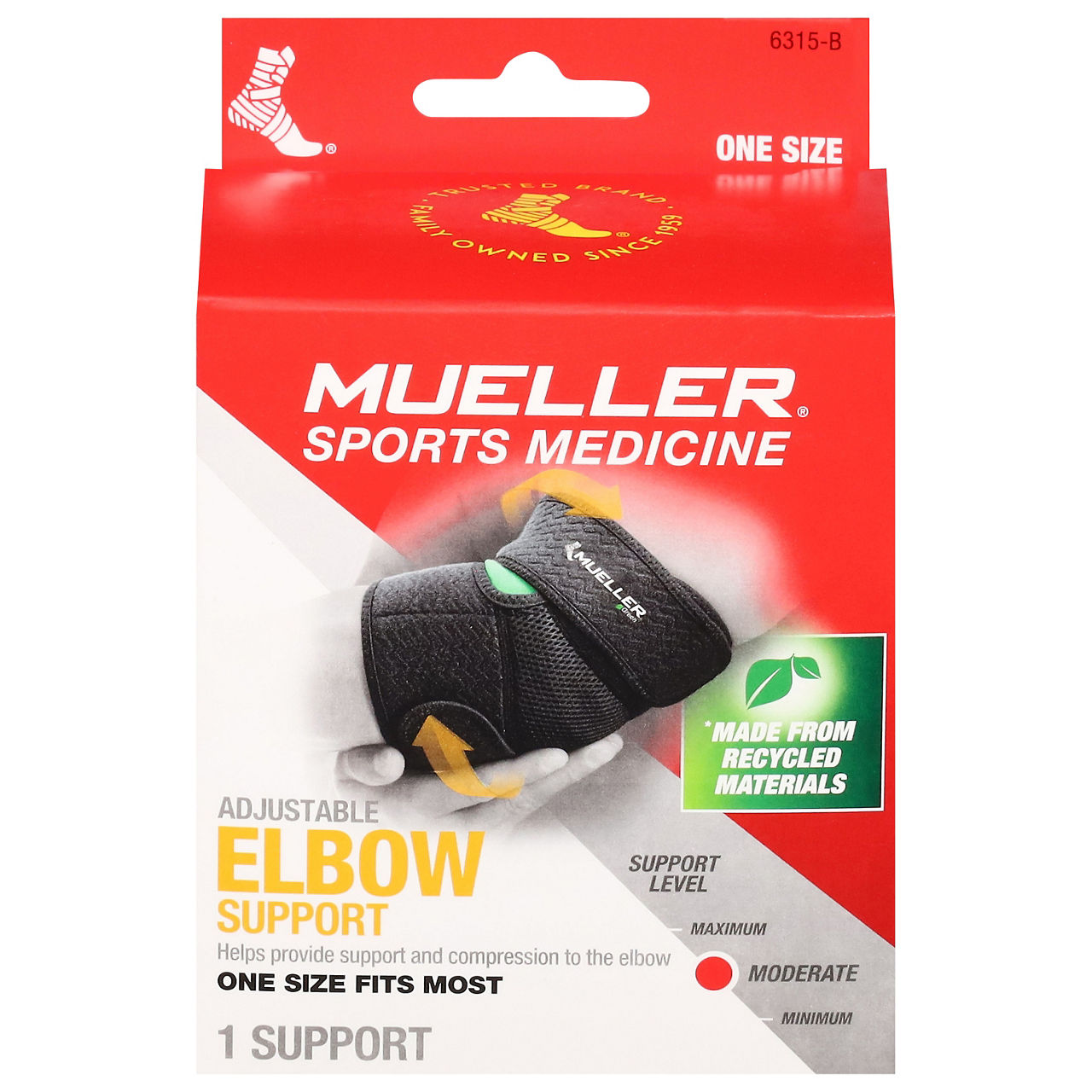 Mueller Green Adjustable Elbow Support Moderate 6315
