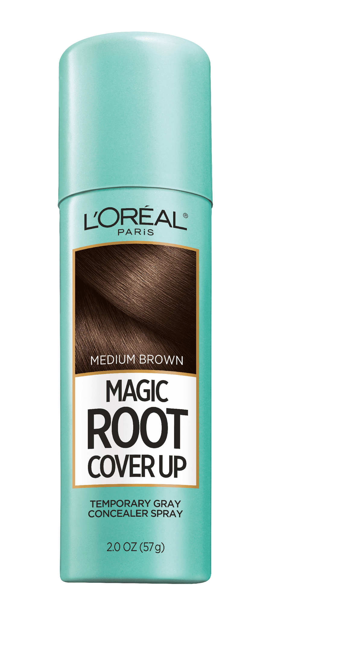 L'Oreal Paris Magic Root Cover Up Gray Concealer Spray, Medium Brown