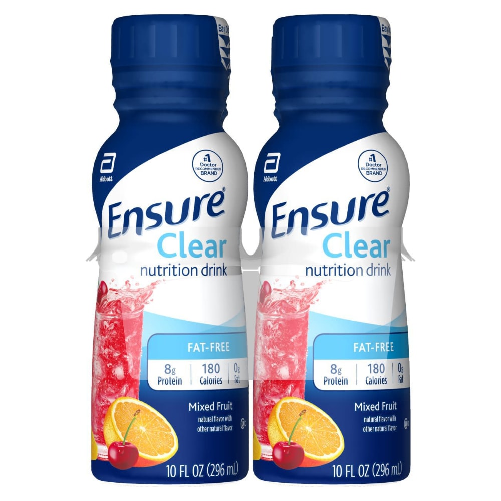 Ensure Clear Nutrition Drink Mixed Fruit Ready-to-Drink Bottles