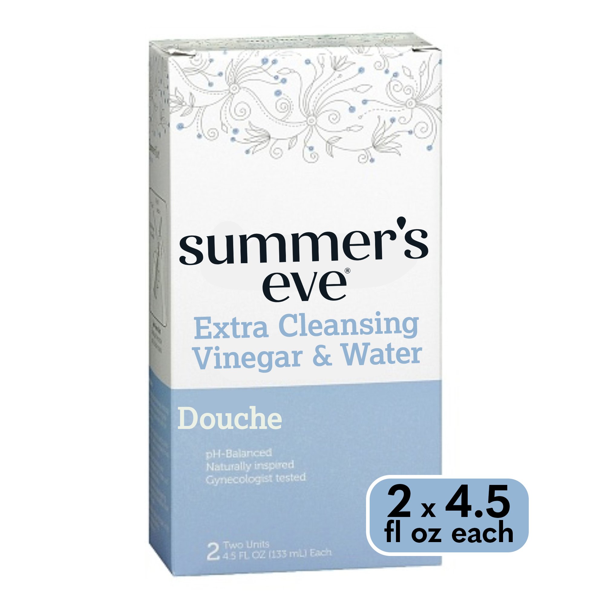 Summer’s Eve Extra Cleansing Vinegar & Water Douche 2 x 4.5 fl oz