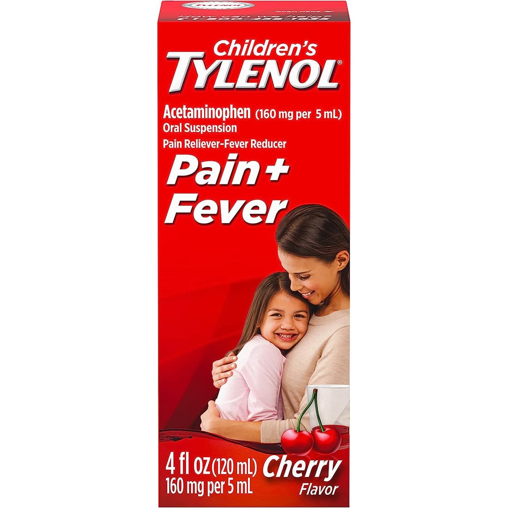 Children's Tylenol Pain + Fever, 160 Mg, Cherry Flavor, Ages 2-11 Years - 4 Ounce