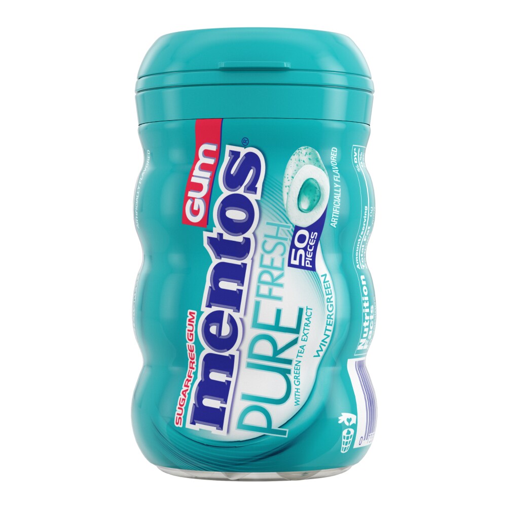 Mentos Pure Fresh Sugar Free Wintergreen Chewing Gum