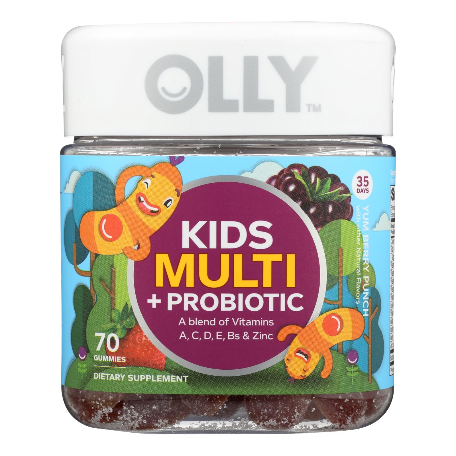 Olly Kids Yum Berry Punch Multi + Probiotic Vitamin Gummies