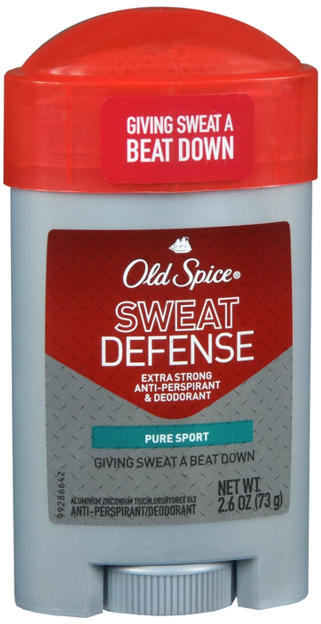 Old Spice Sweat Defense Antiperspirant And Deodorant Soft Solid For Men, Pure Sport Plus, 2.6 Oz