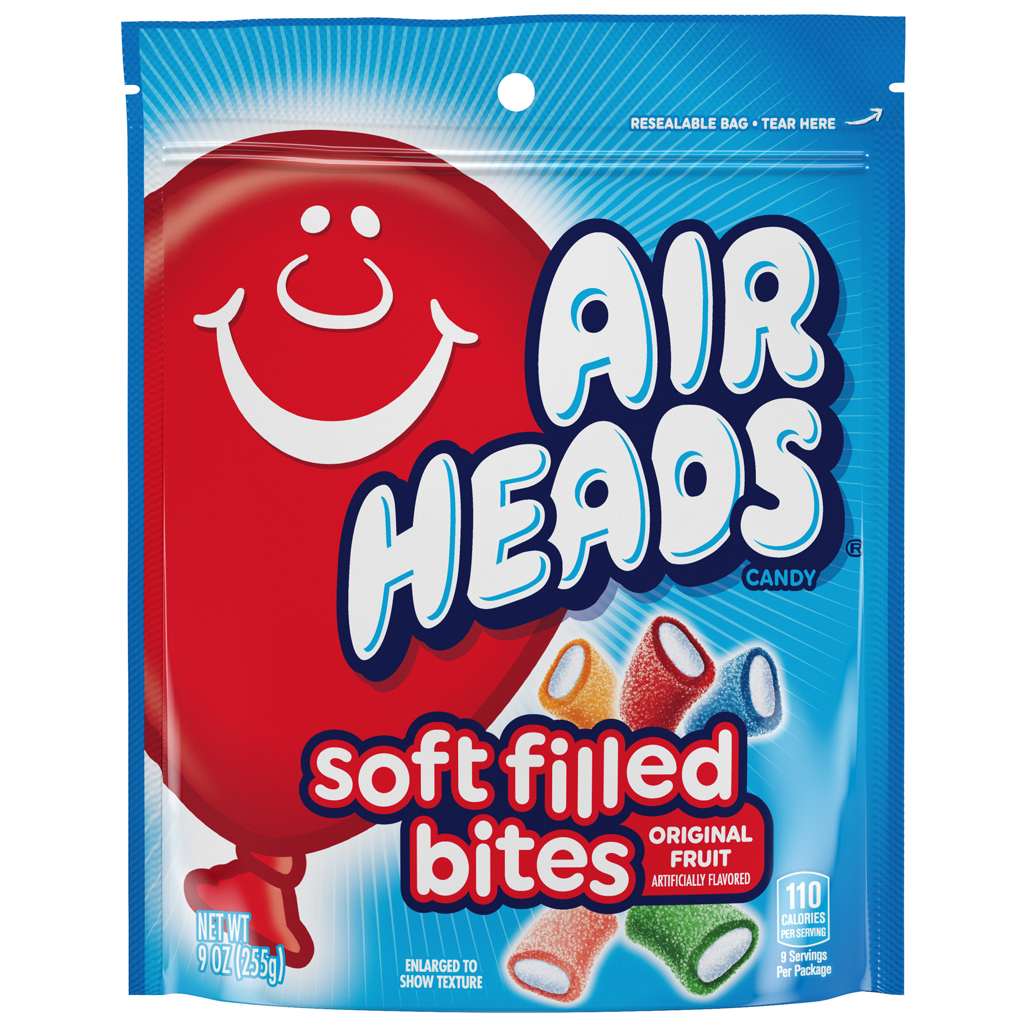 AirHeads Candy Soft Filled Bites In Assorted Tangy Fruit Flavors