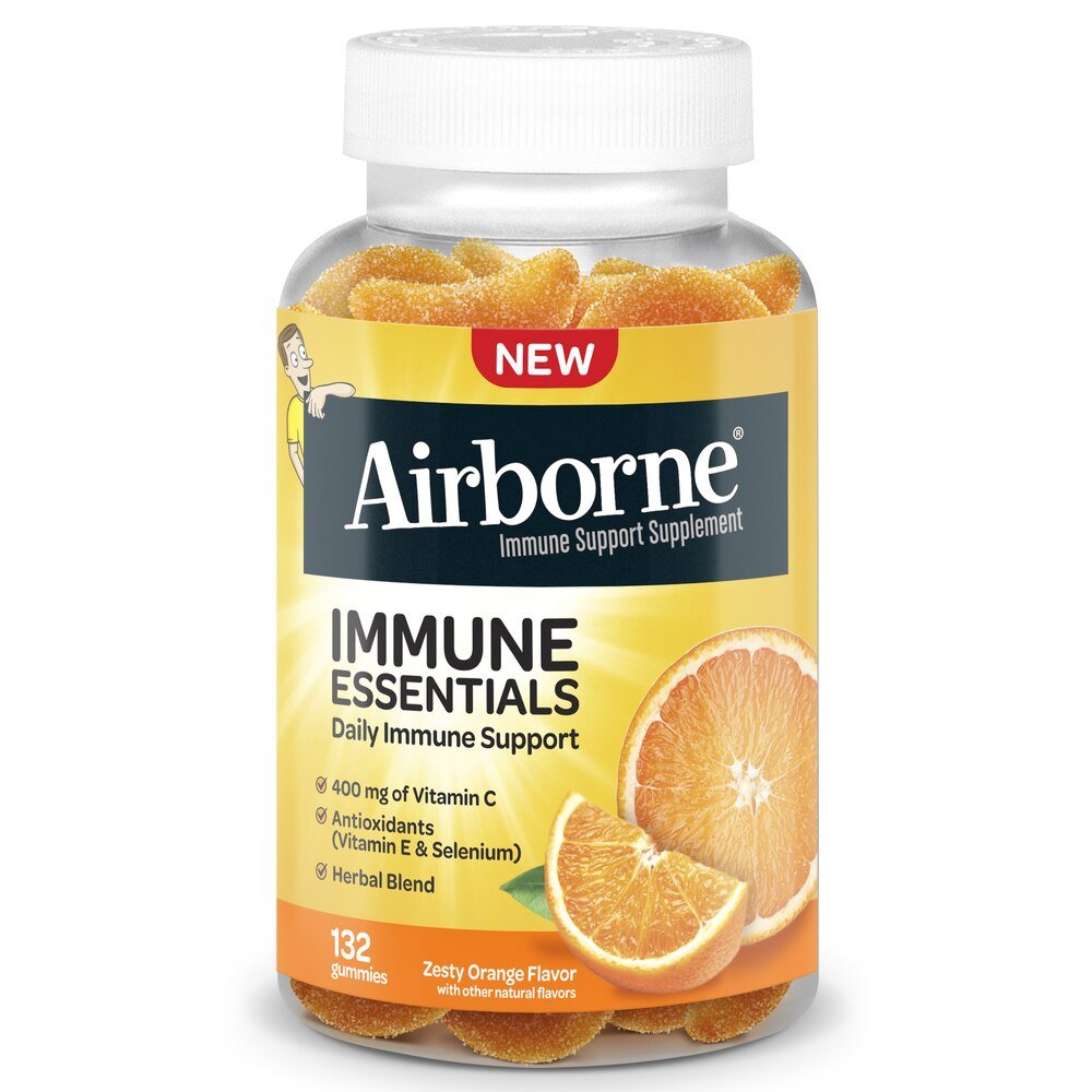 Airborne Immune Essentials Gummies Zesty Orange