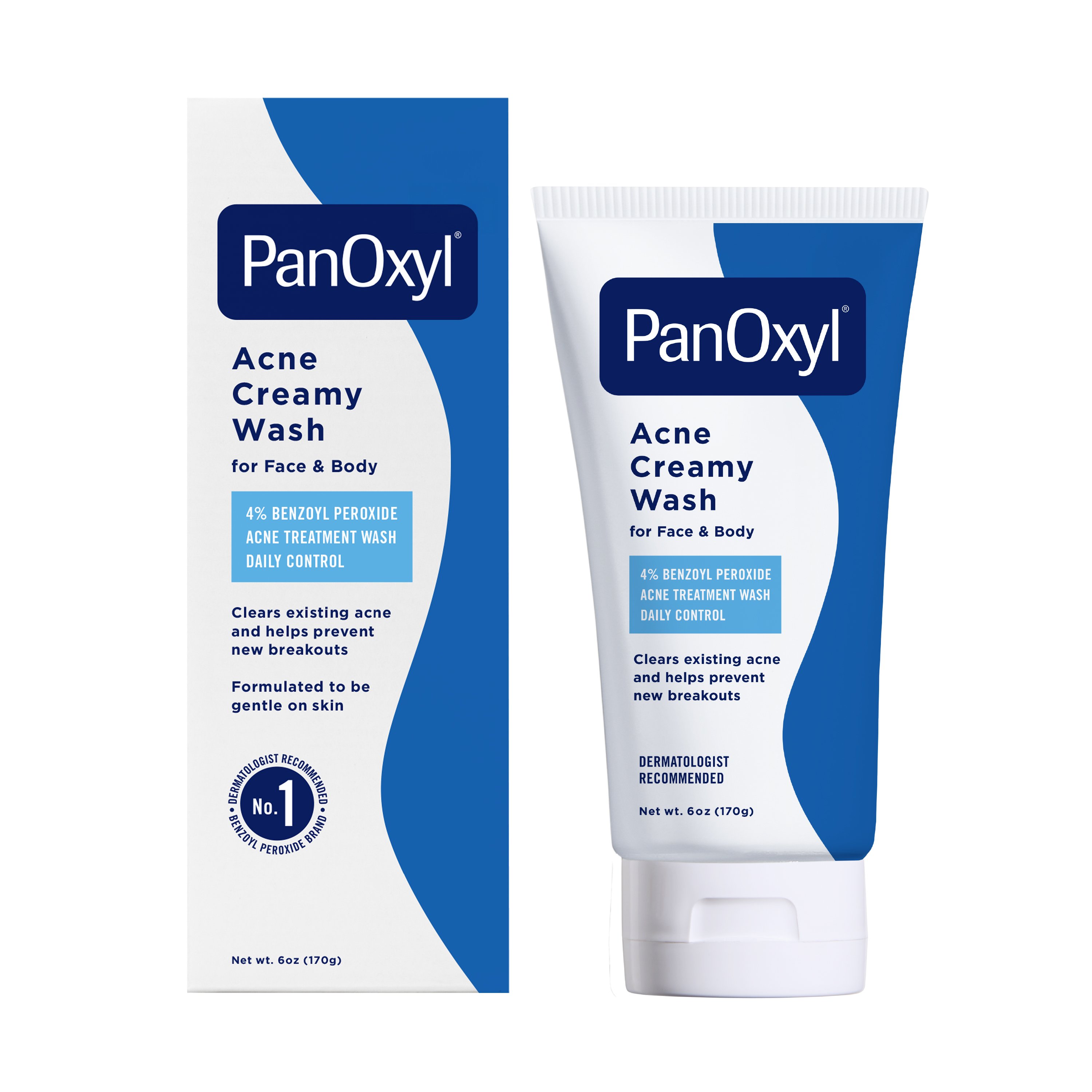 PanOxyl Acne Creamy Wash Benzoyl Peroxide 4% Daily Control