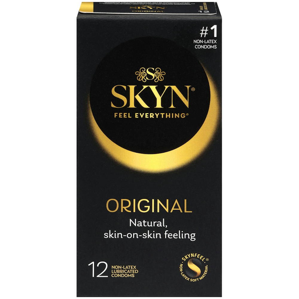 SKYN Original Non‑Latex Lubricated Condoms, 12 Count