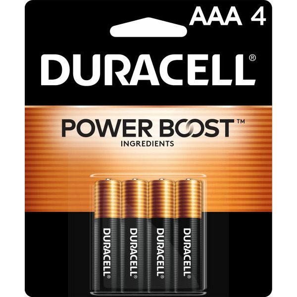 Duracell Coppertop AAA Batteries - 4 Pack Alkaline Battery