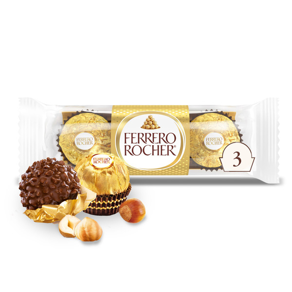 Ferrero Rocher Gourmet Hazelnut Milk Chocolate, 1.3 oz
